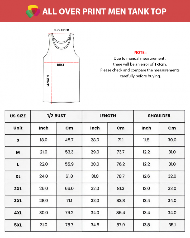 All Over Print Men Tank Top - Image 3