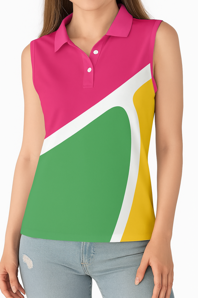 Women's Sleeveless Performance Polo Shirt - Image 2