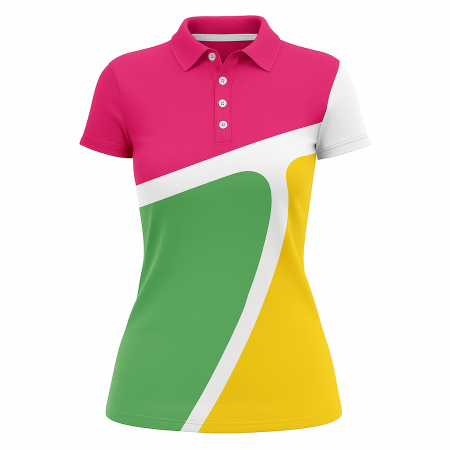 All Over Print Women Polo Premium Shirt