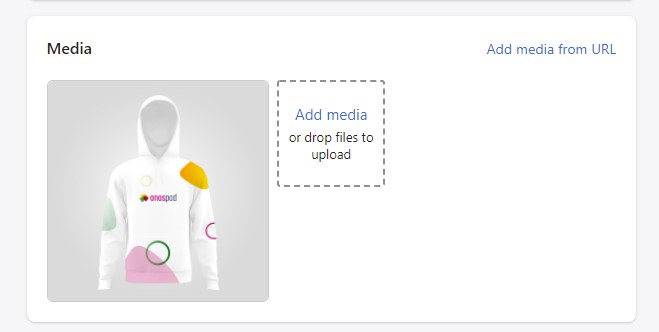 upload a product image