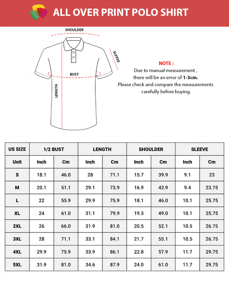 All Over Print Zipper Polo Bowling Jersey Shirt - Image 4
