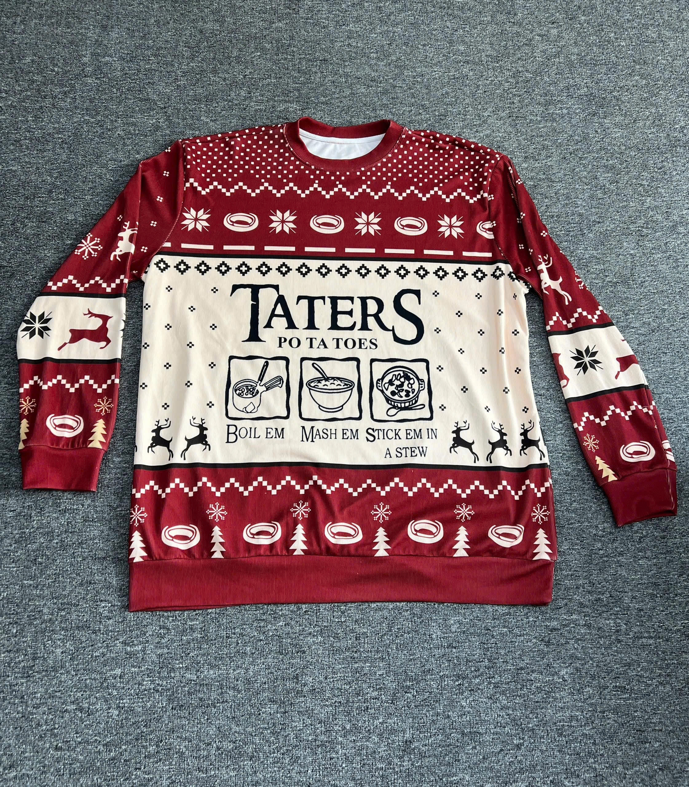 All-Over Print Ugly Sweater 4 All-Over Print Ugly Sweater - Image 4