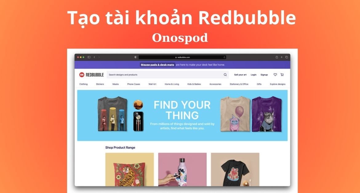 Cách tạo tài khoản Redbubble 2023
