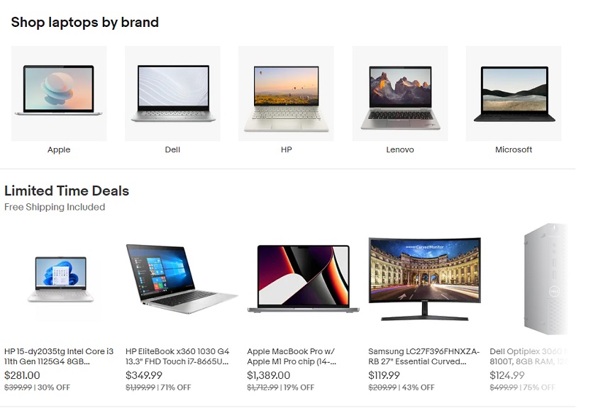 Các sản phẩm bán chạy trên eBay