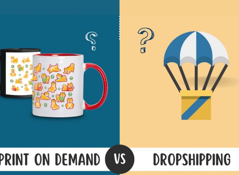 So sánh Print on demand VS Dropshipping