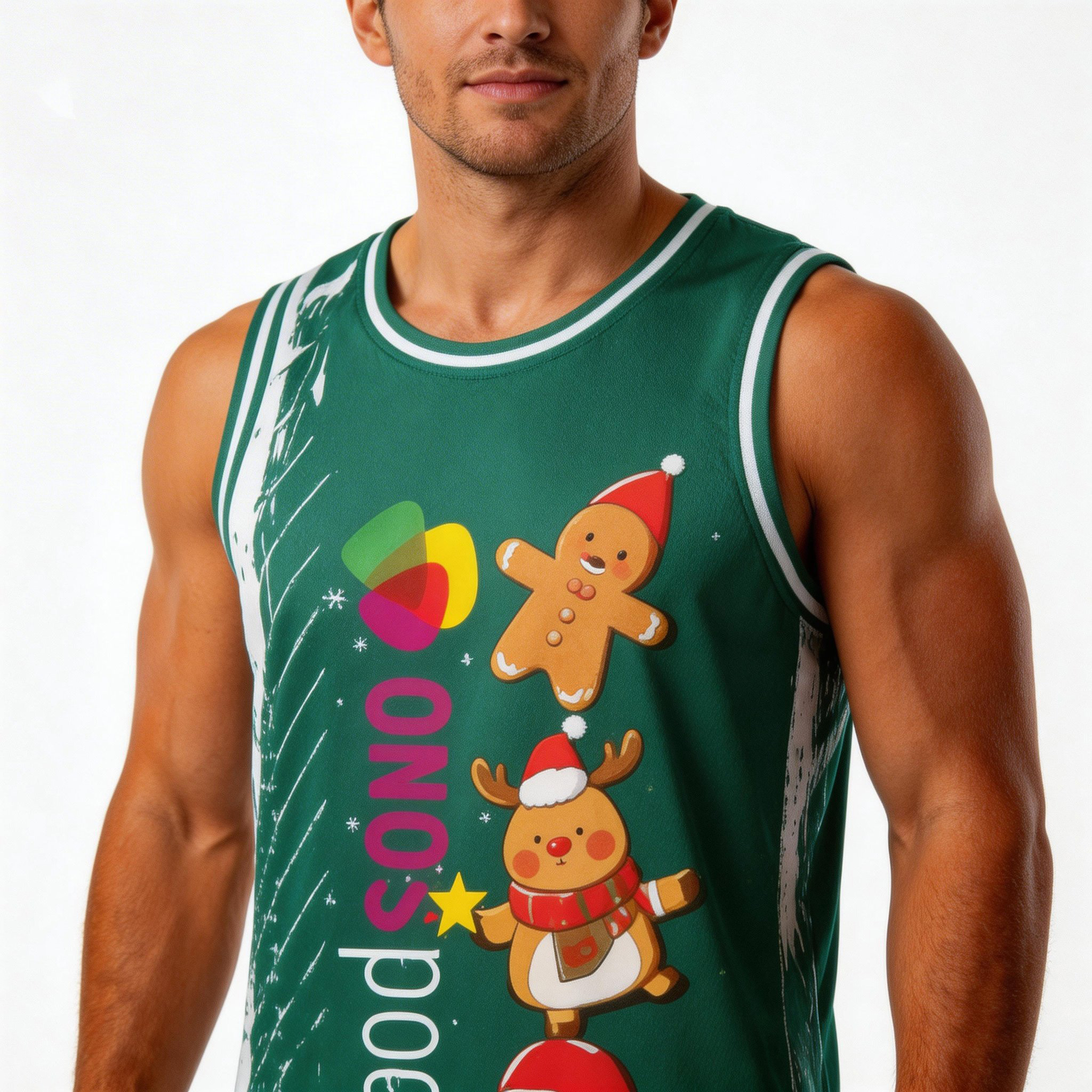 All-Over Print Sleeveless Jersey Tank Top 4 All-Over Print Sleeveless Jersey Tank Top - Image 4