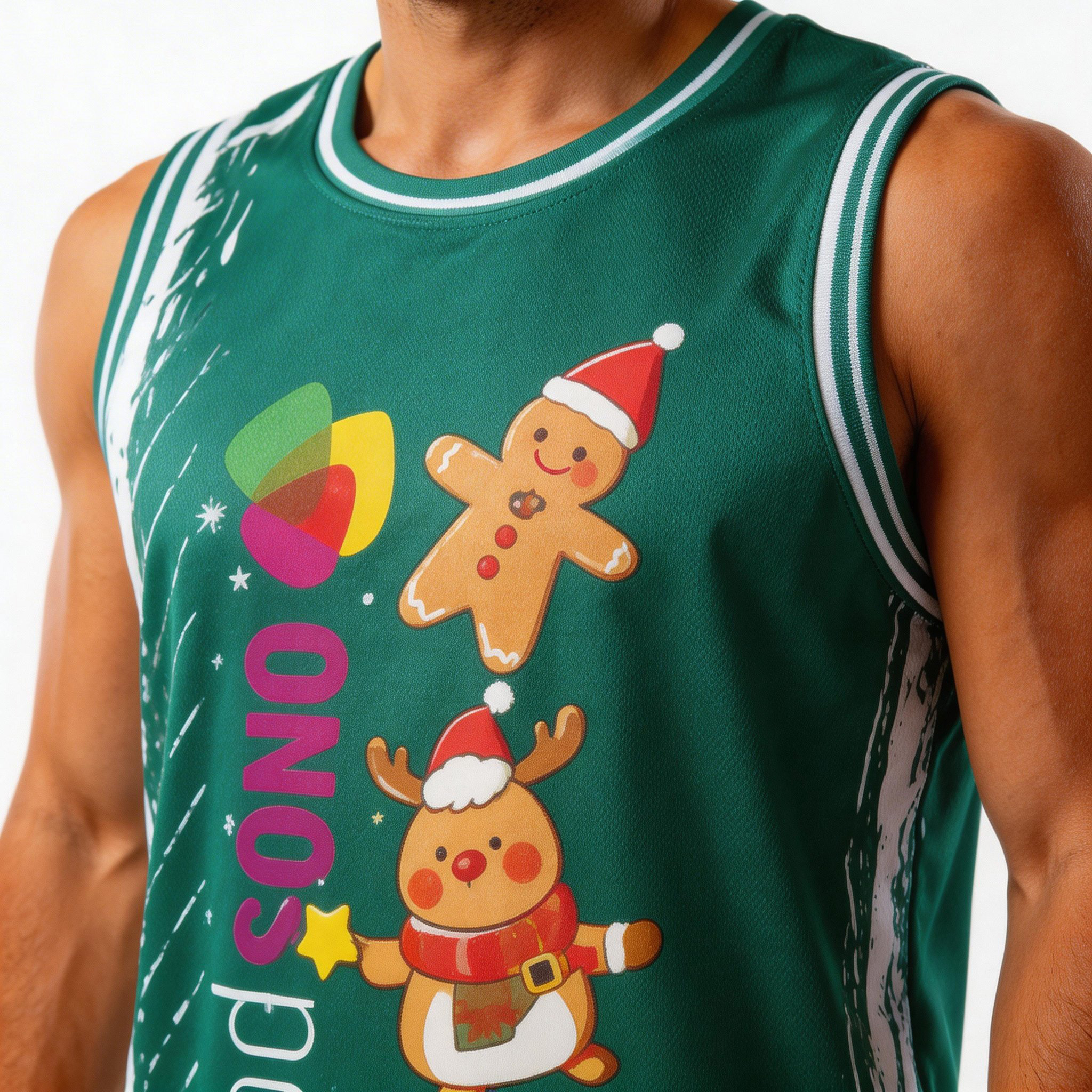 All-Over Print Sleeveless Jersey Tank Top 3 All-Over Print Sleeveless Jersey Tank Top - Image 3