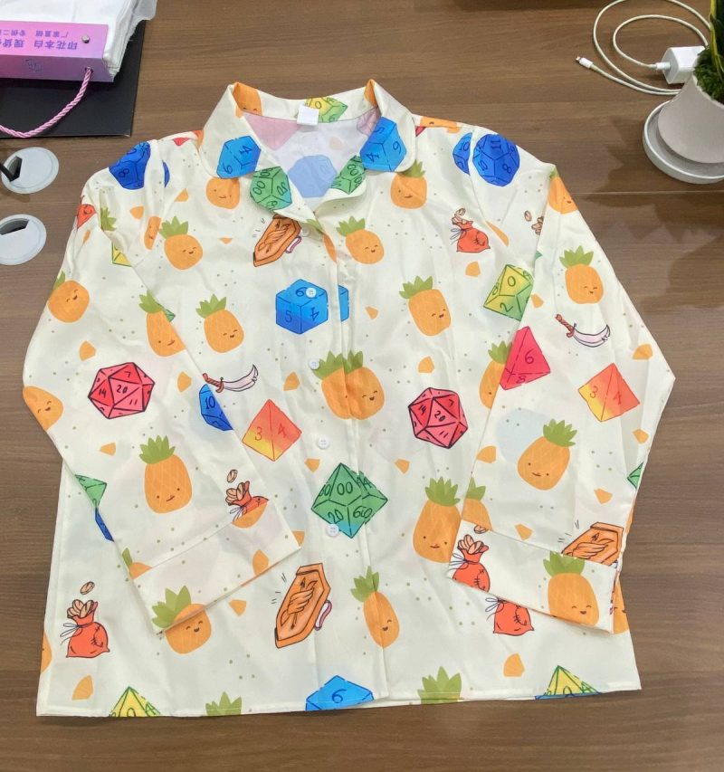 Pajamas Long Shirt No Border - Image 2
