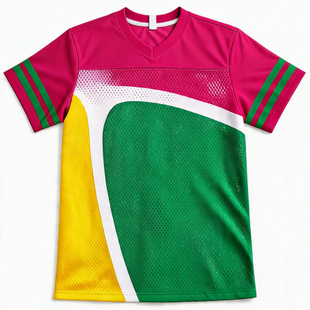 All-Over Print Football Jersey Spandex mix Mesh