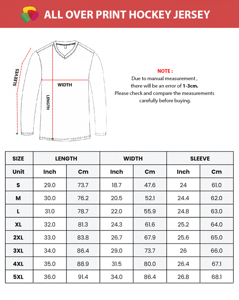 All-Over Print Hockey Jersey - Image 7