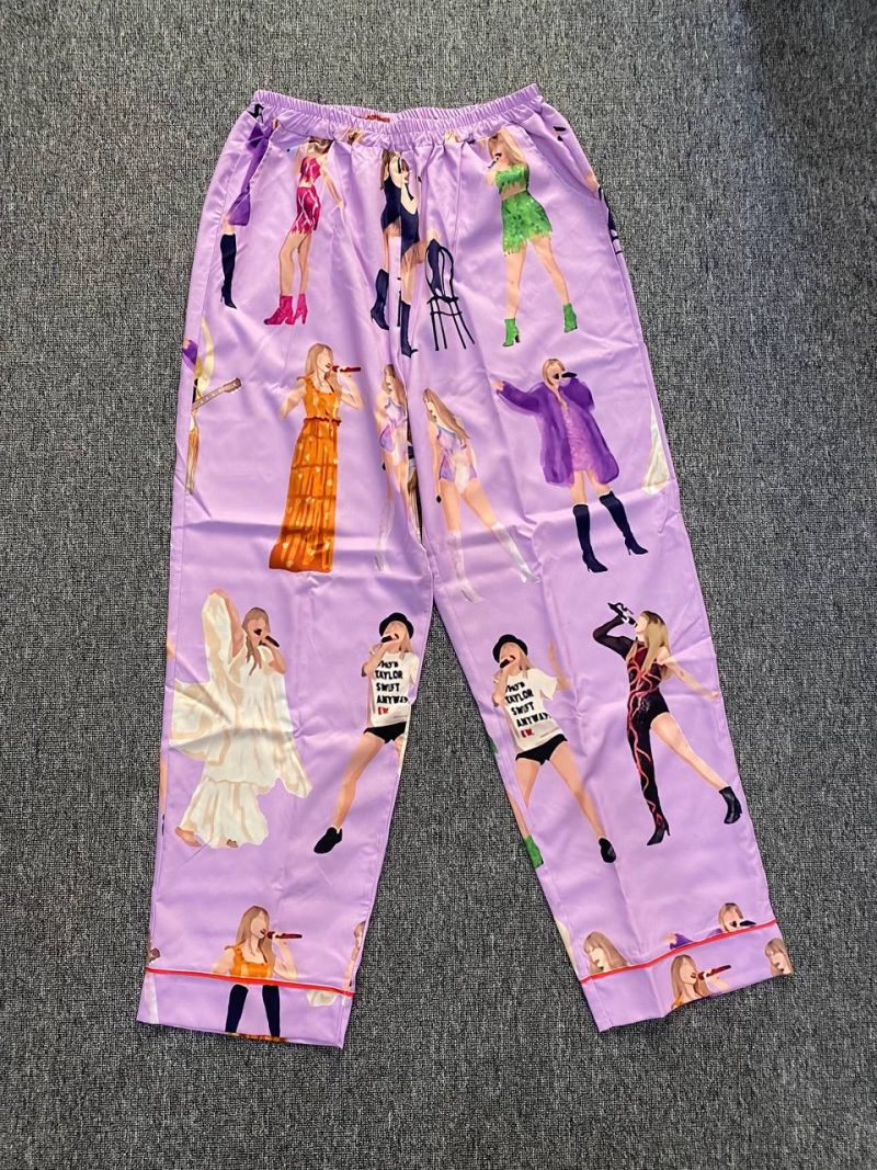 Pajamas Long Pants with Border - Image 2