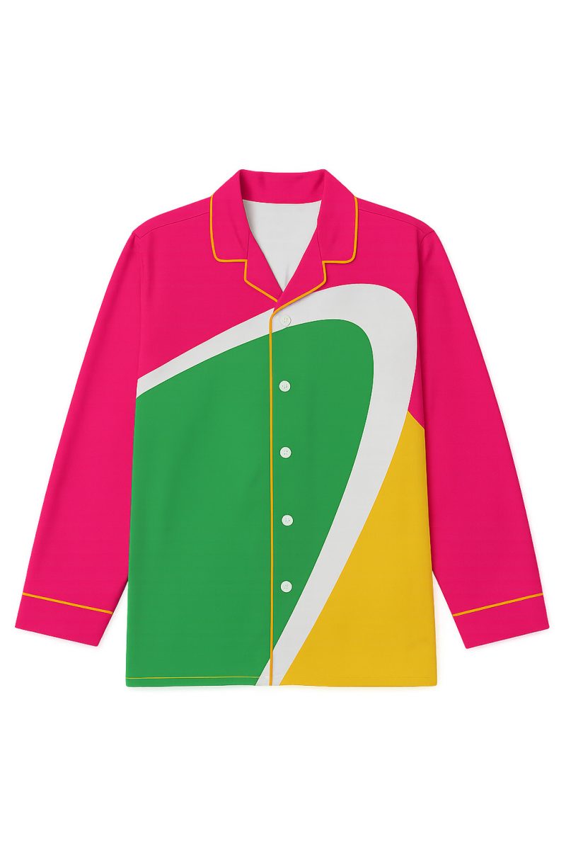 Pajamas Long Shirt with Border