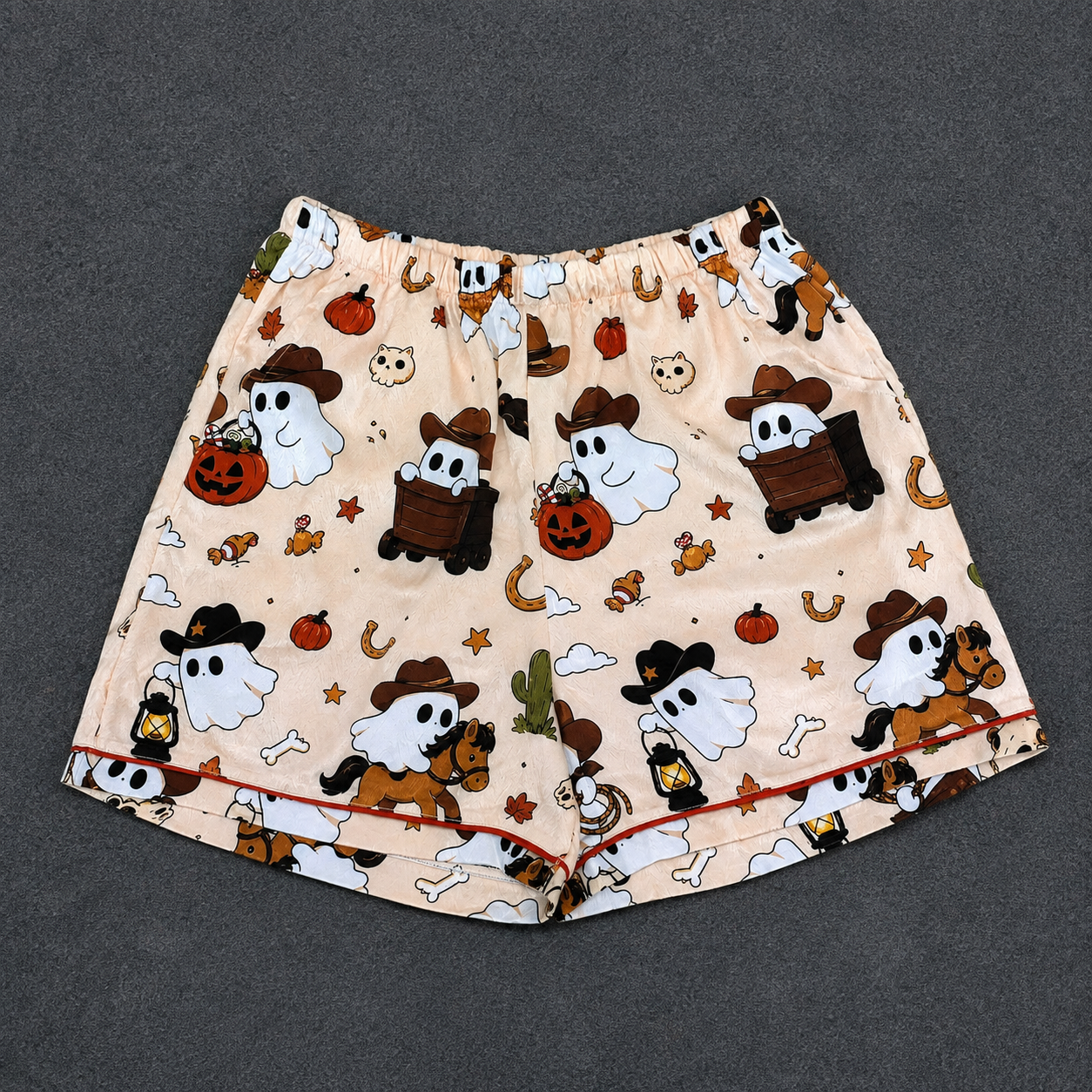 All-Over Print Satin Short-Sleeve Pajama Set 6 All-Over Print Satin Short-Sleeve Pajama Set - Image 6