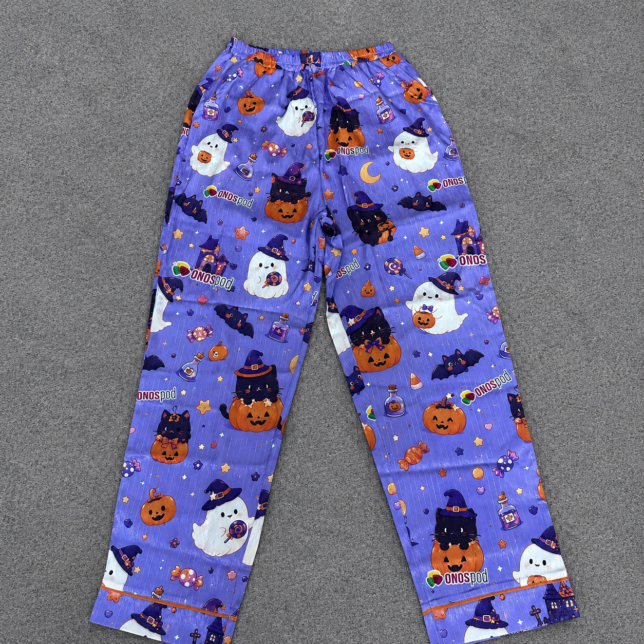 All-Over Print Satin Long-Sleeve Pajama Set 5 All-Over Print Satin Long-Sleeve Pajama Set - Image 5