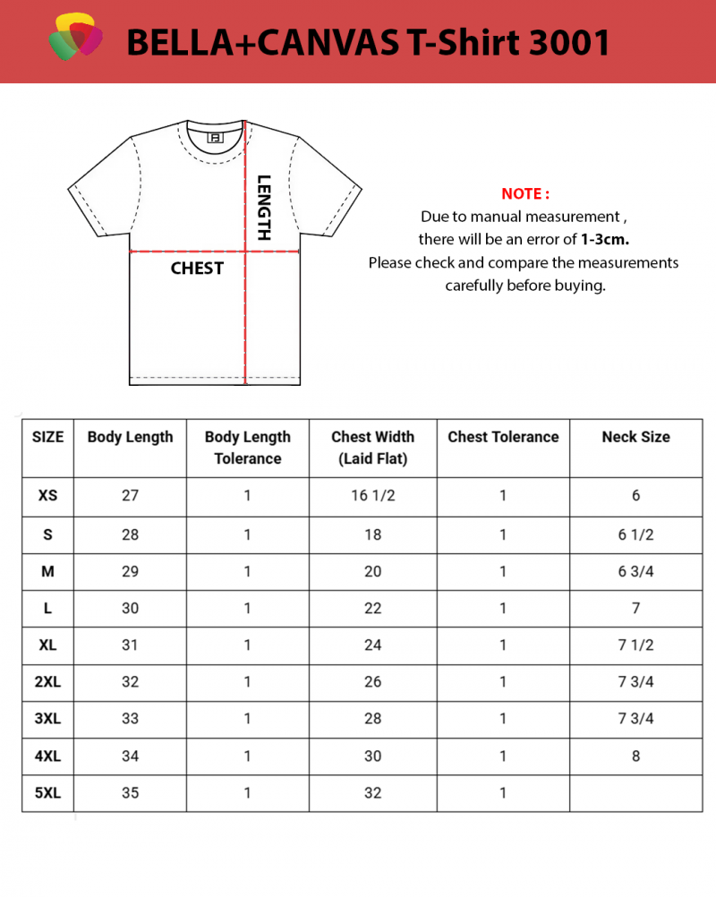 Bella Cavas Unisex Jersey Short Sleeve Tee - 3001 - Image 2