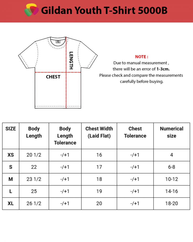 USA - Gildan - Heavy Cotton™ Youth T-Shirt - 5000B - Image 2