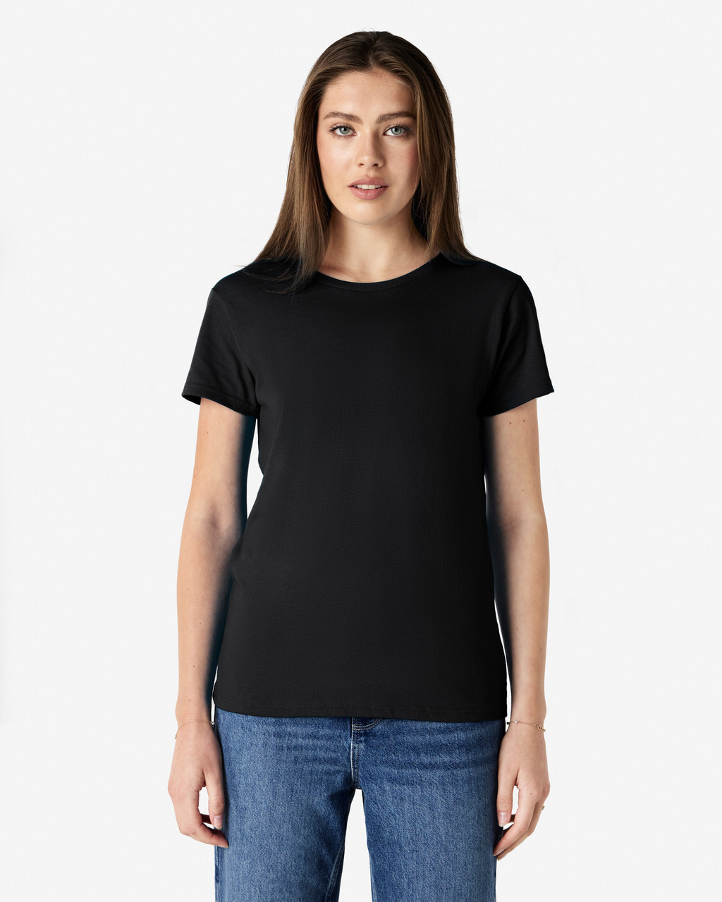 Gildan Women's Midweight Cotton Tee - 5000L 2 Gildan Women's Midweight Cotton Tee - 5000L - Image 2