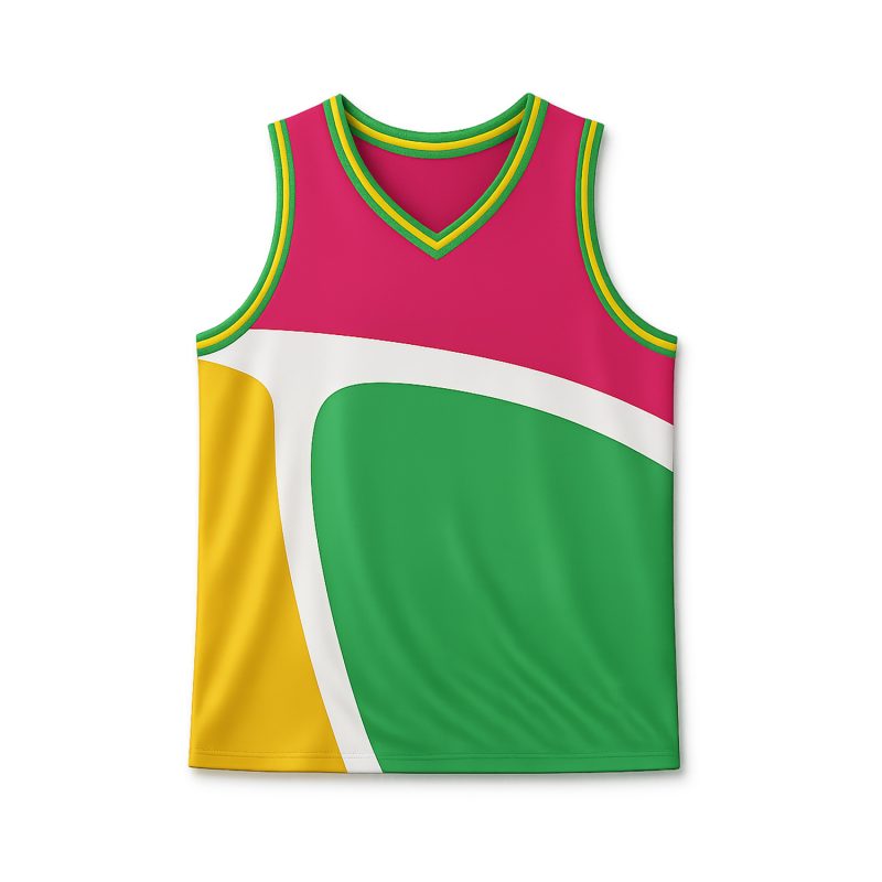 All-Over Print V-neck Sleeveless Jersey Tank Top