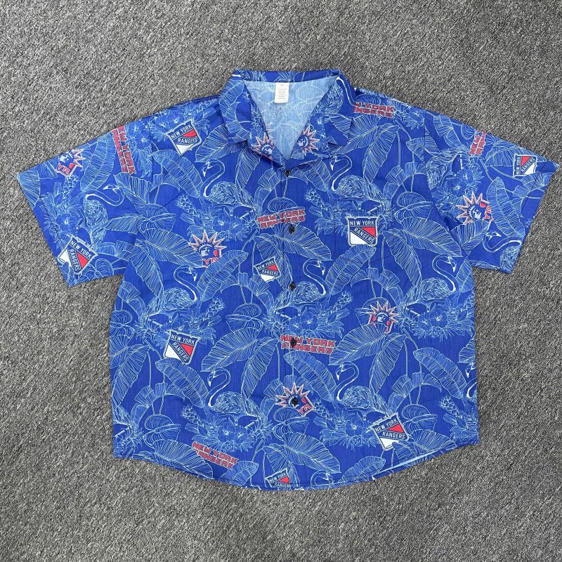 All-Over Print Pocket Hawaiian Shirt - 60% Cotton - 40% Poly - Image 2