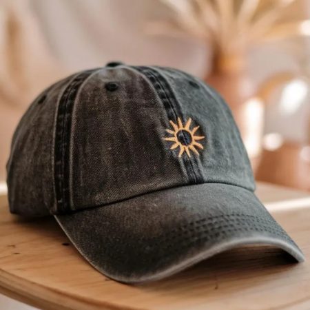 Embroidered Vintage Washed Hat