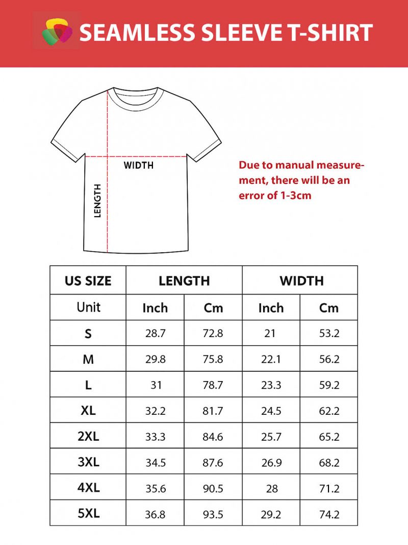 All-Over Print Seamless Sleeve T-shirt - Image 4