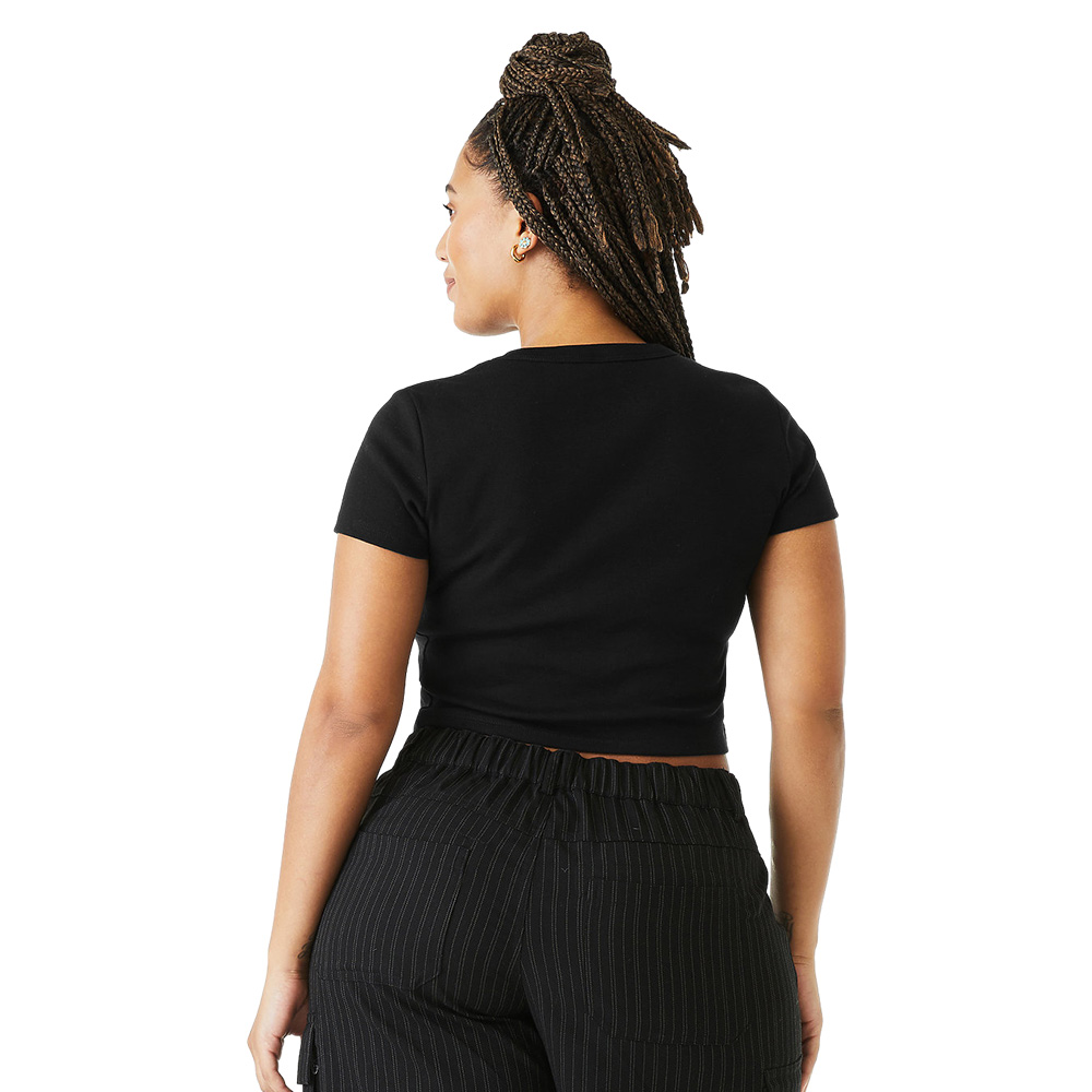 BELLA + CANVAS - Women's Micro Rib Baby Tee - 1010 2 BELLA + CANVAS - Women's Micro Rib Baby Tee - 1010 - Image 2