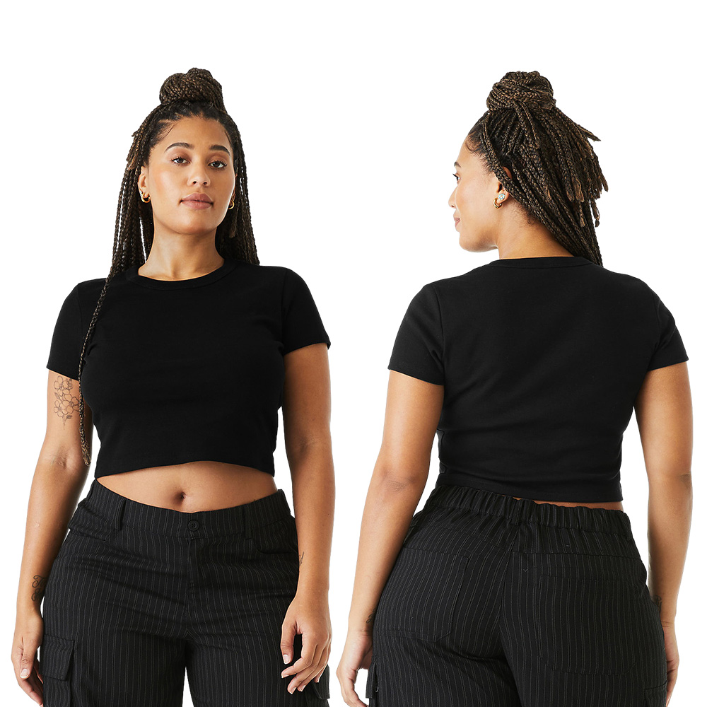 BELLA + CANVAS - Women's Micro Rib Baby Tee - 1010 4 BELLA + CANVAS - Women's Micro Rib Baby Tee - 1010 - Image 4