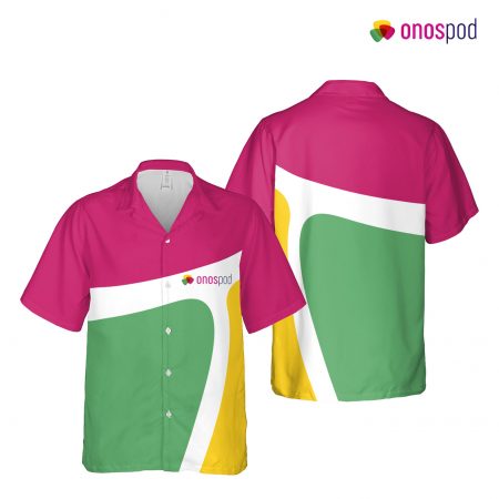 All-Over Print Pocket Hawaiian Shirt - 60% Cotton - 40% Poly