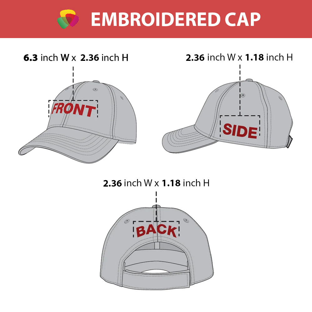 Embroidered Vintage Washed Hat 6 Embroidered Vintage Washed Hat - Image 6