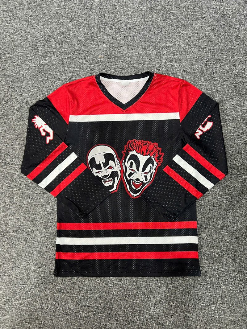 All-Over Print V-Neck Mesh Hockey Jersey - Image 2