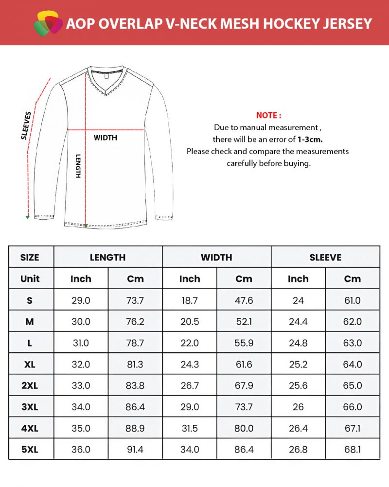 All-Over Print Overlap V-Neck Mesh Hockey Jersey - Image 4