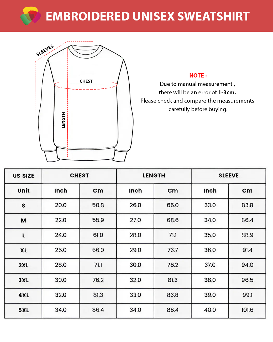 Embroidered Classic Unisex Sweatshirt 6 Embroidered Classic Unisex Sweatshirt - Image 6