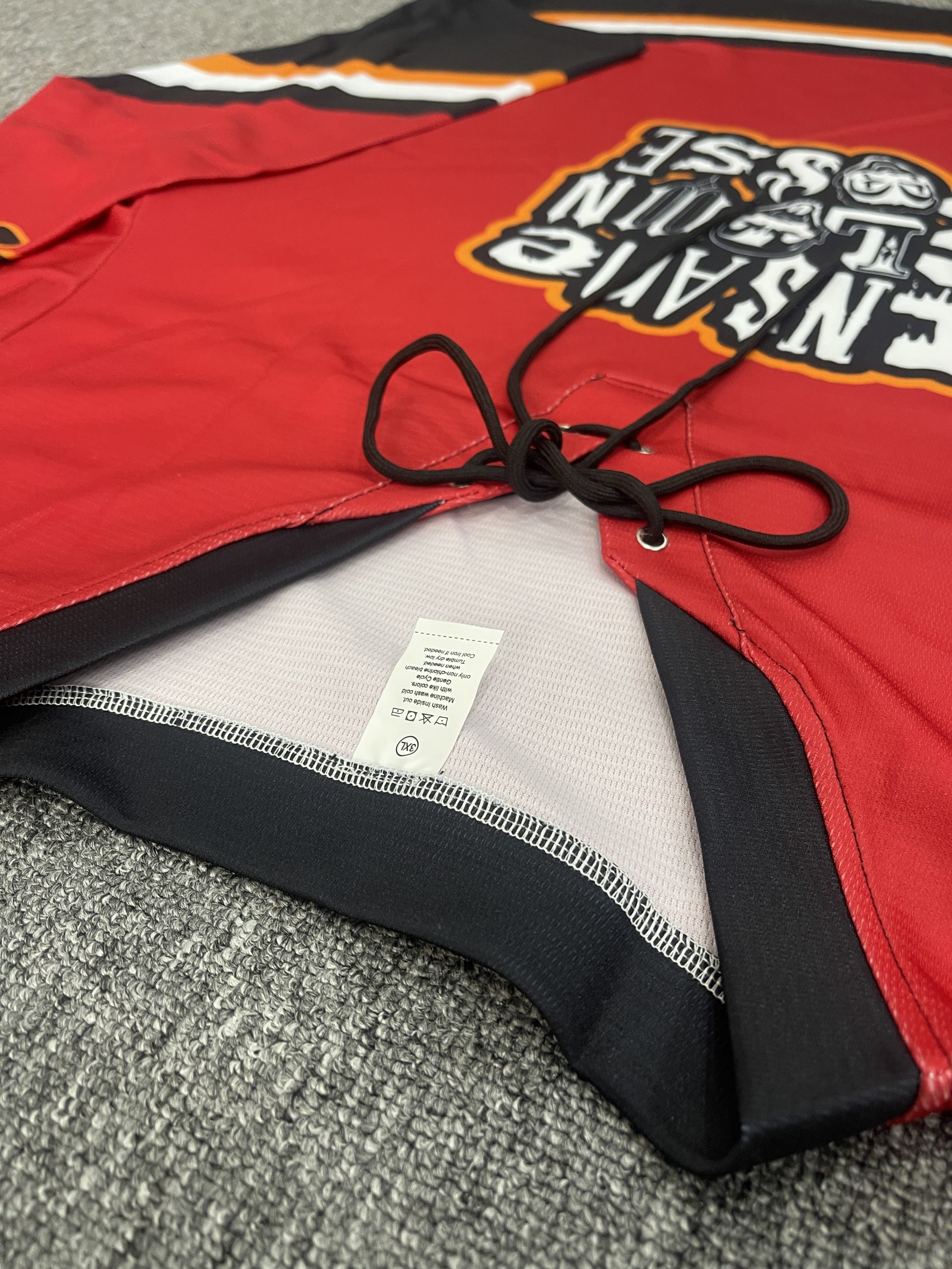 All-Over Print Premium Lace Neck Hockey Jersey 4 All-Over Print Premium Lace Neck Hockey Jersey - Image 4