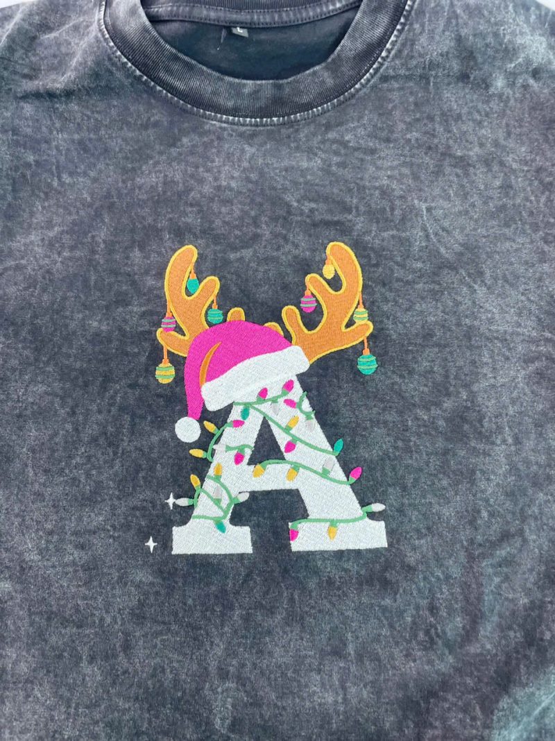 Embroidered Vintage Washed T-Shirt - Image 3