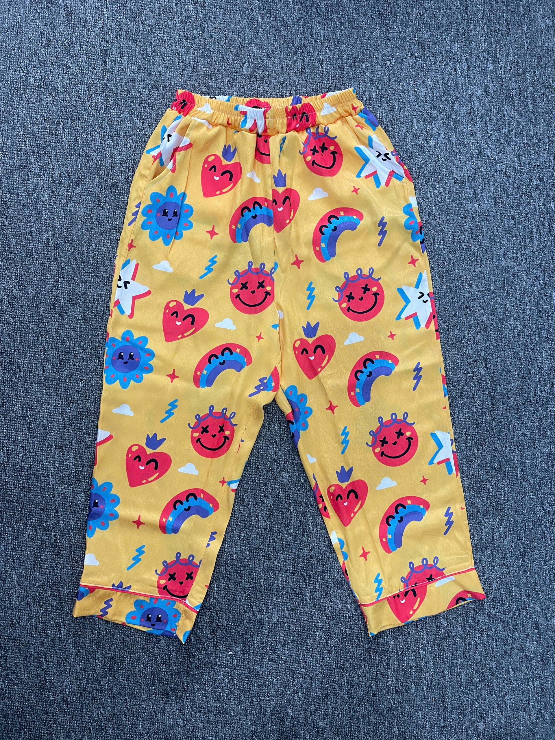 All-over Print Kid Satin Long-Sleeve Pajama Set 4 All-over Print Kid Satin Long-Sleeve Pajama Set - Image 4