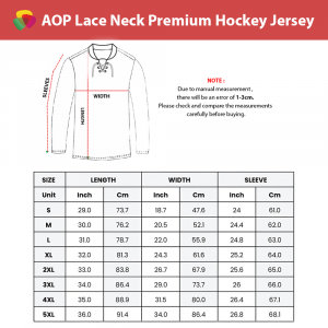 All-Over Print Premium Lace Neck Hockey Jersey 5 All-Over Print Premium Lace Neck Hockey Jersey - Image 5