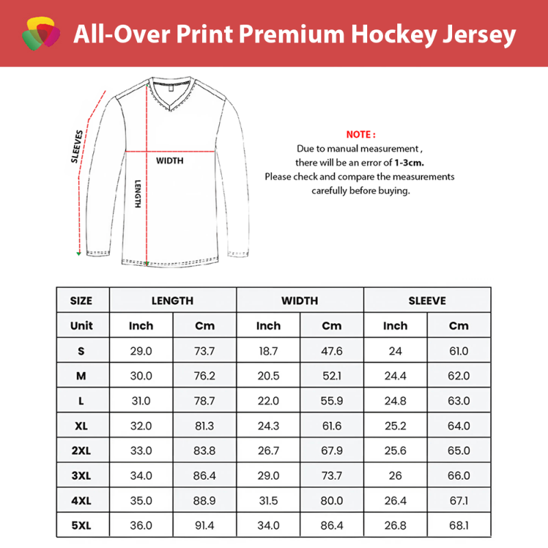 All-Over Print Premium Hockey Jersey 4 All-Over Print Premium Hockey Jersey - Image 4