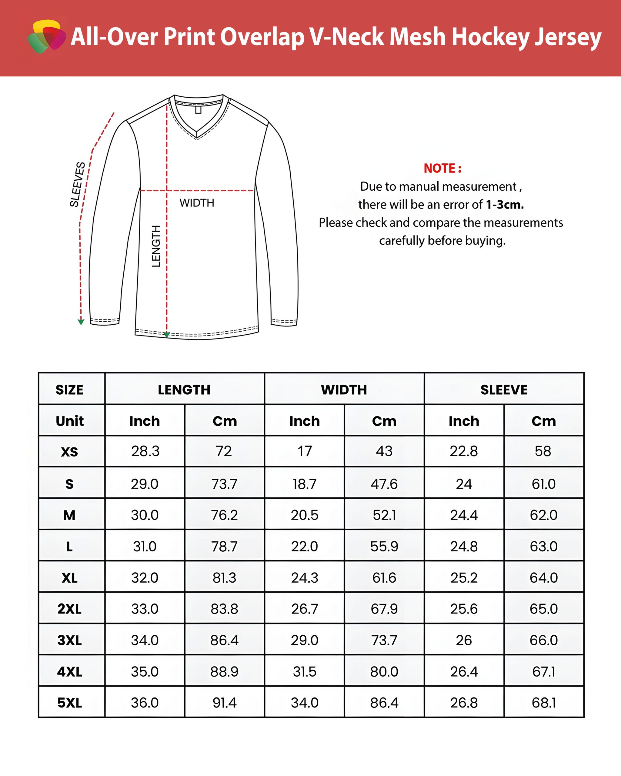 All-Over Print Overlap V-Neck Mesh Hockey Jersey 4 All-Over Print Overlap V-Neck Mesh Hockey Jersey - Image 4