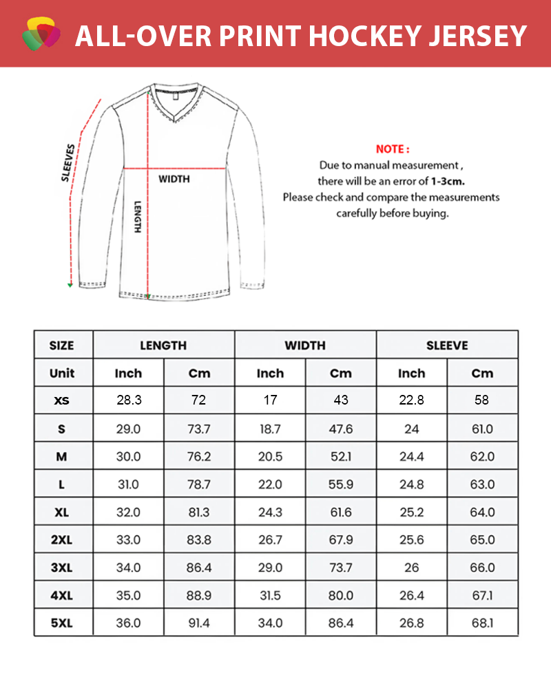All-Over Print V-Neck Hockey Jersey 3 All-Over Print V-Neck Hockey Jersey - Image 3