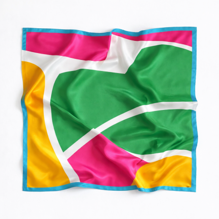 AOP Single-Layer Smooth Satin Bandana