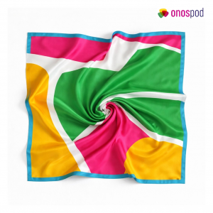 AOP Double-Layer Herringbone Satin Bandana