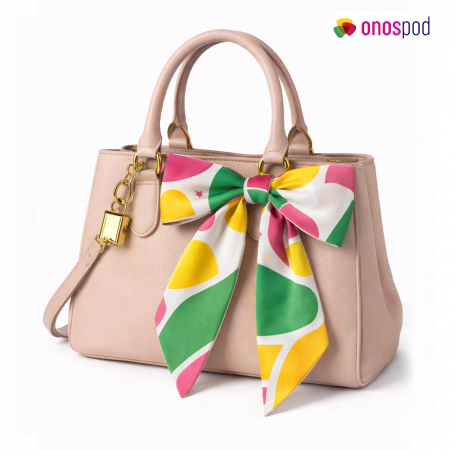 All-Over Print Satin Hair Scarf