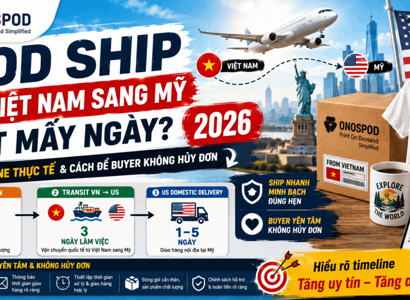 POD ship từ Việt Nam sang Mỹ mất mấy ngày
