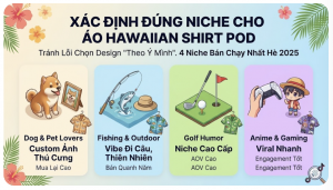 Hawaiian Shirt POD: 5 Bí Quyết Chọn Design Bán Chạy Nhất Trên TikTok Shop US Mùa Hè 2026 5 Design Hawaiian Shirt POD 1