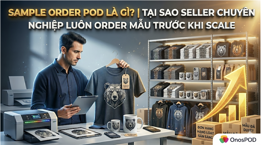 Sample Order POD Là Gì? Tại Sao Seller Chuyên Nghiệp Luôn Order Mẫu Trước Khi Scale 2026 | Onospod 2 Sample Order POD
