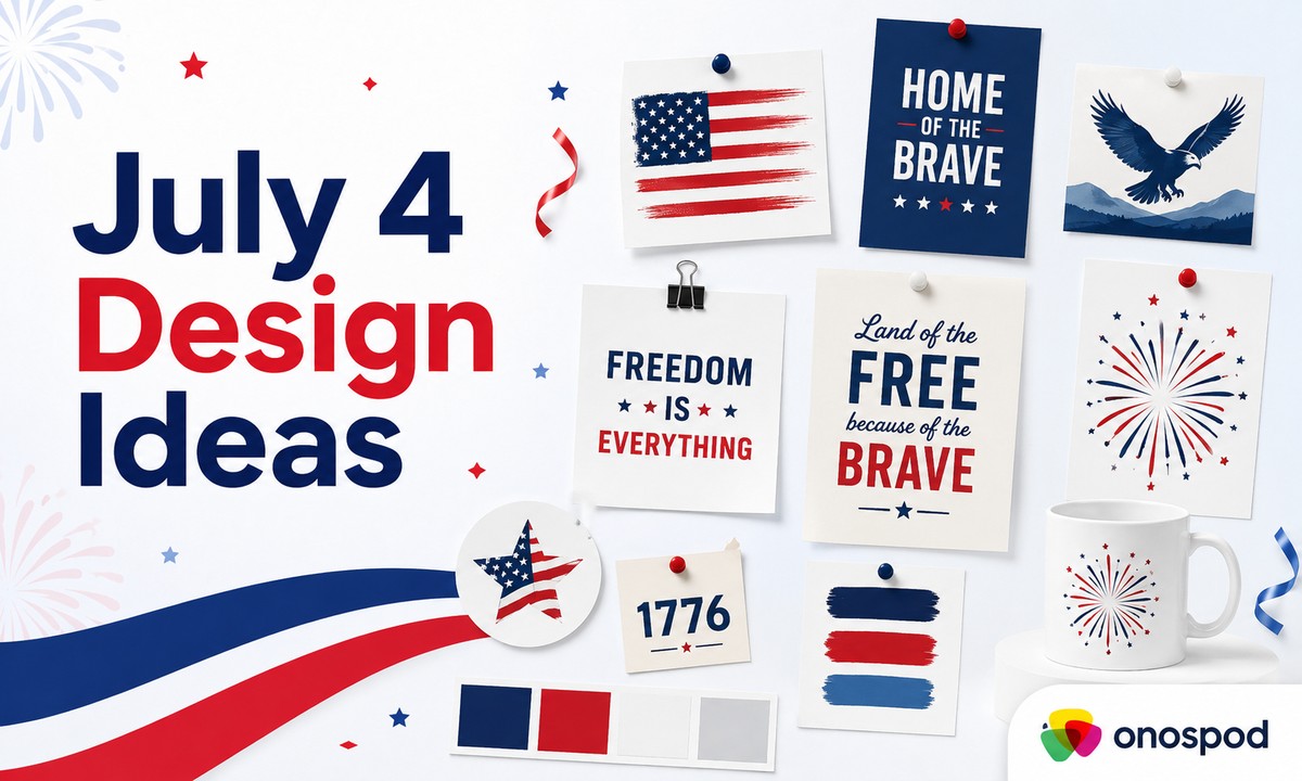 Cách seller POD chuẩn bị campaign July 4: Sản phẩm, thiết kế và fulfillment cho thị trường Mỹ 8 july 4 design ideas