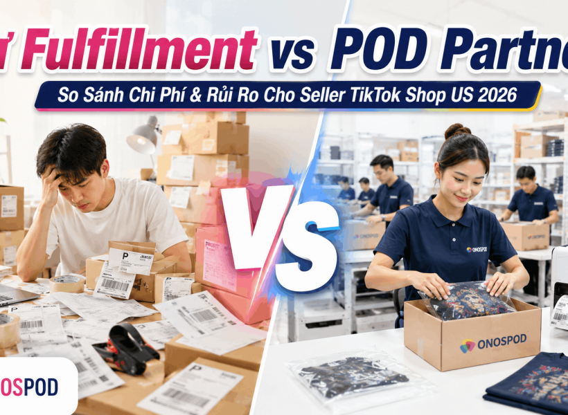 tự fulfillment vs POD partner TikTok Shop US