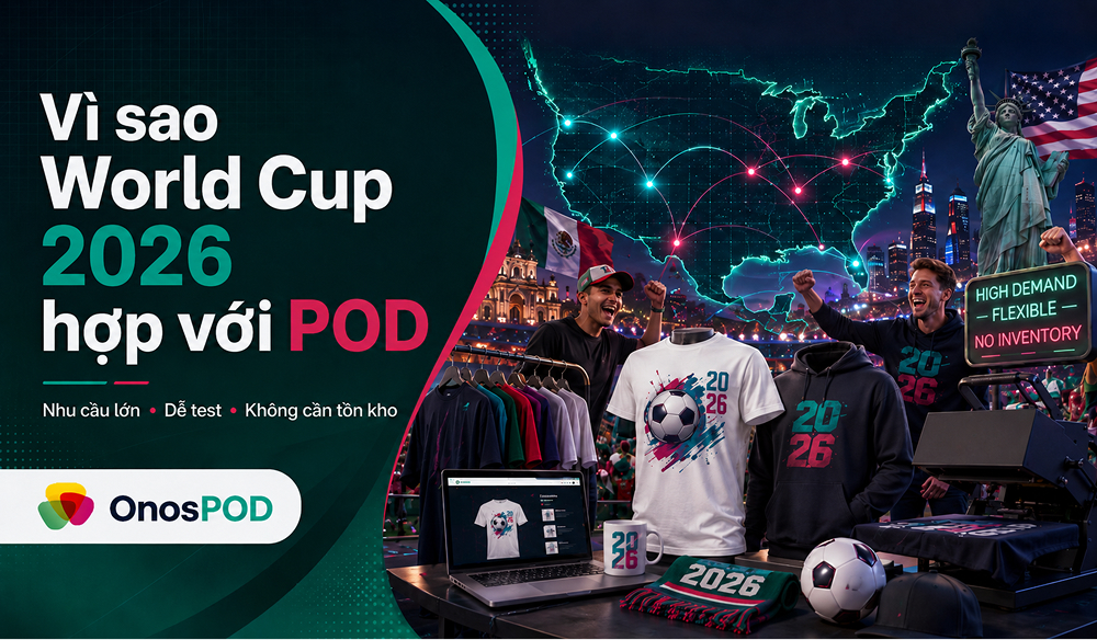 World Cup 2026 POD: Cơ hội bán sản phẩm Print on Demand cho seller Việt 13 world cup 2026 pod marketing