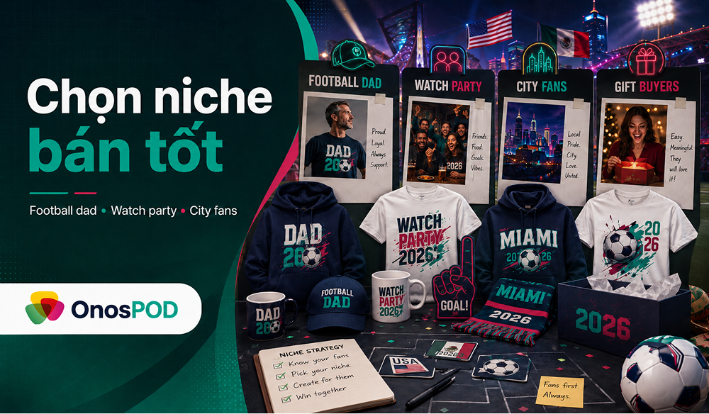 World Cup 2026 POD: Cơ hội bán sản phẩm Print on Demand cho seller Việt 19 world cup 2026 pod niche