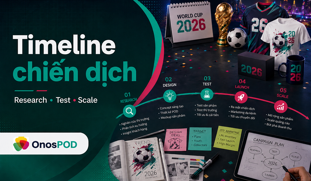 World Cup 2026 POD: Cơ hội bán sản phẩm Print on Demand cho seller Việt 18 world cup 2026 pod timeline